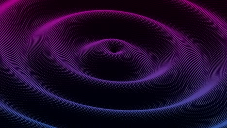 abstract wave background with moving cubic surface. abstract cube shapes.  radial ripple. concept digital space and technology