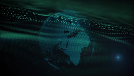 animation of network of connections over globe