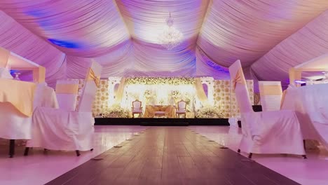 this gorgeous wedding hall set up