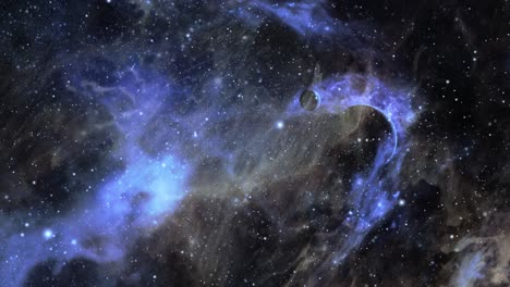 una nube de estrellas tachonada de nebulosas en el universo