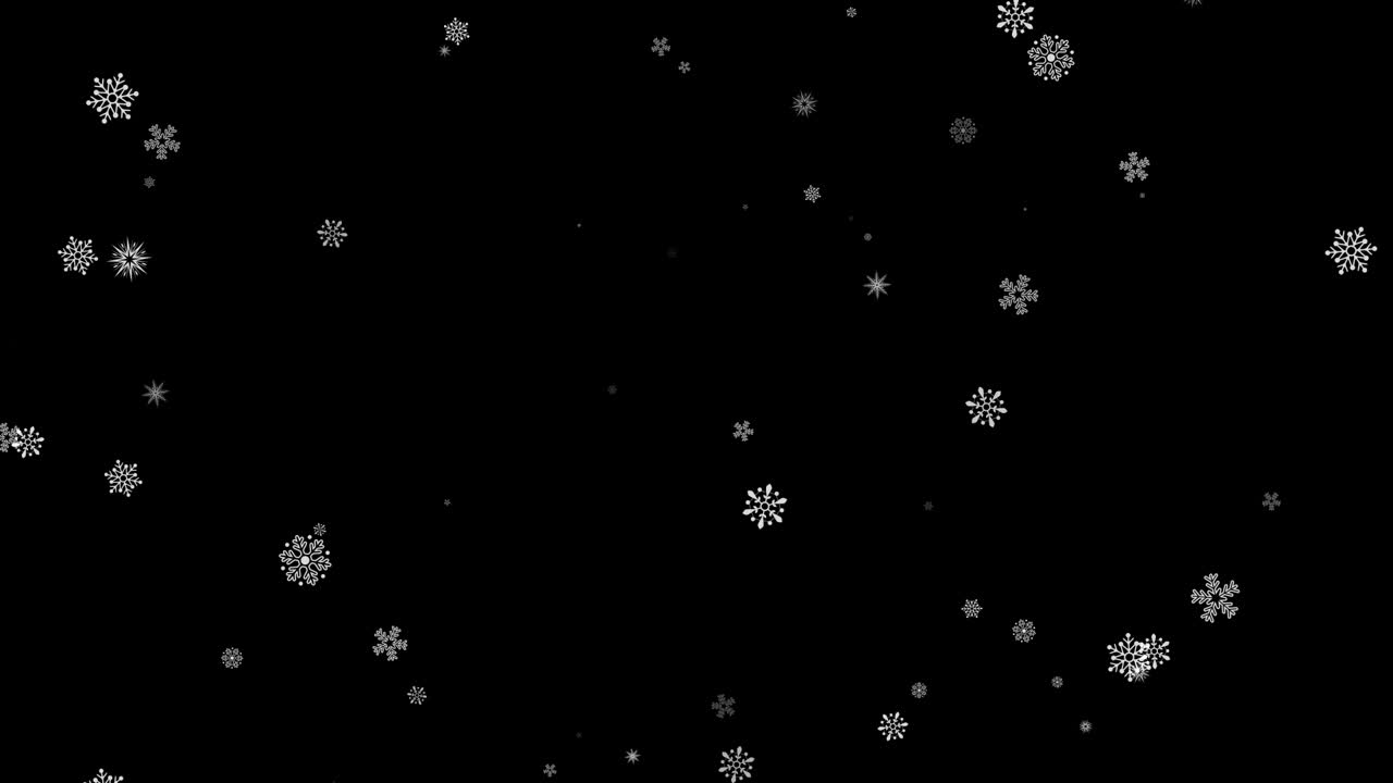 Snøfnugg som faller