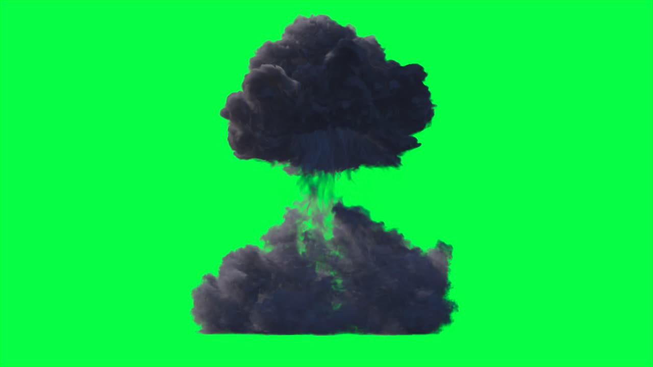 pantalla verde de la explosión vfx