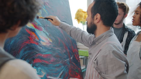 art class in progress