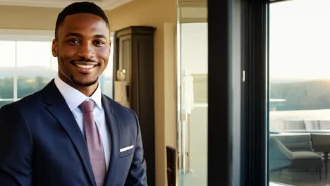 smiling man in a suit