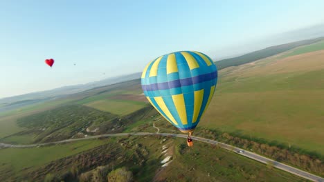 hot air balloon rides over scenic landscapes