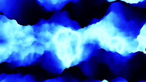 dynamic blue and black wave - striking digital artwork