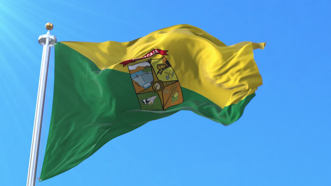 la bandera de la provincia de tayacaja, perú.