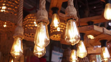 rustic wooden chandelier with edison bulbs