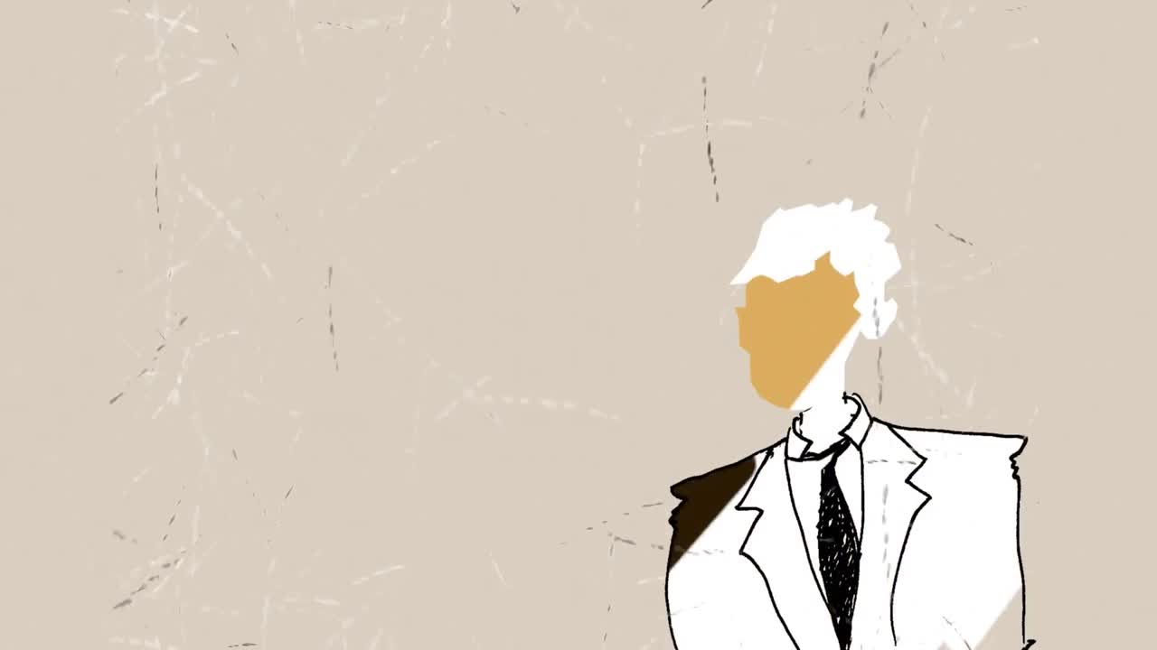 슈트 를 입은 남자 의 스케치