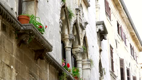 summer, sunshine view of the croatian old town - istria region - mediterranean sea-europe