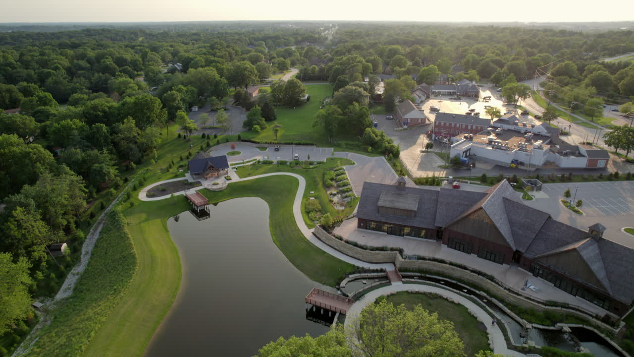 도시의 소매 및 공원과 st의 국가 항공