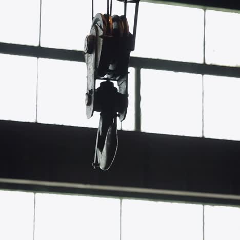 hooks of overhead crane
