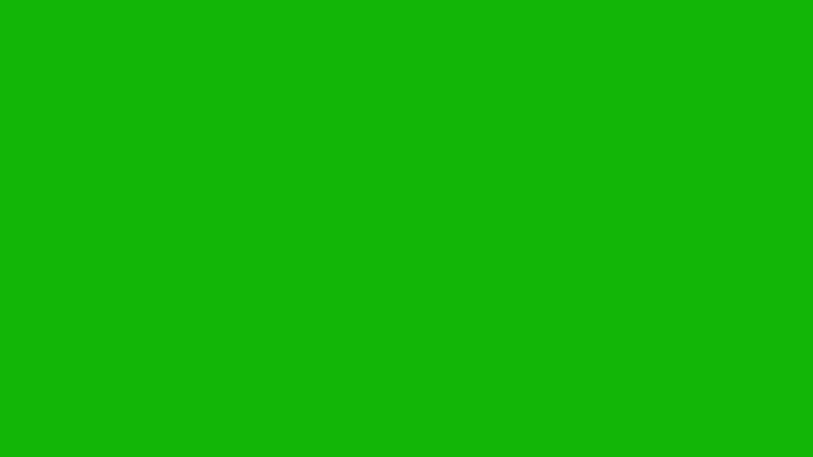 Animation loop video electric element cartoon effect on green background