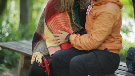 couple sitting on a bench