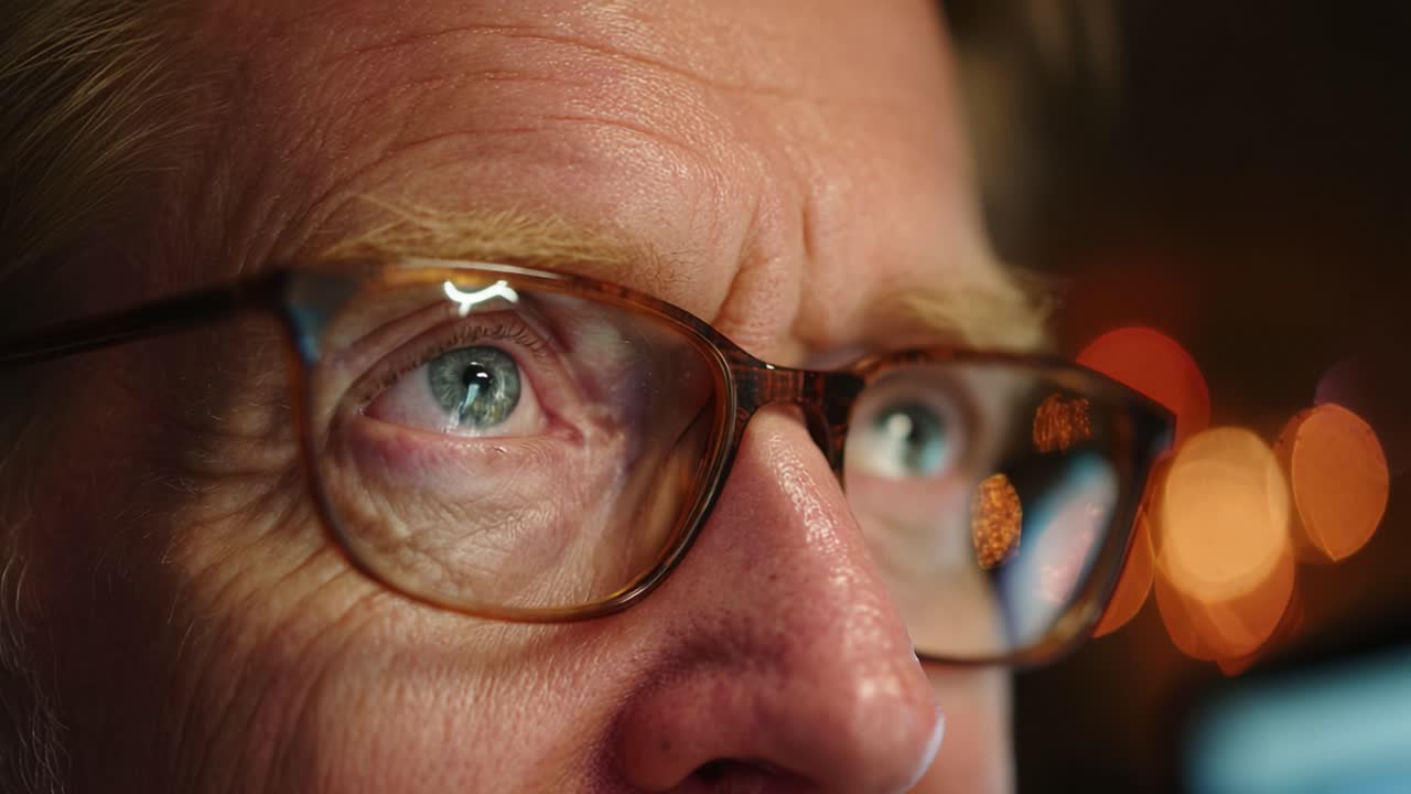 Close-Up Shots of Intense Eyes Capturing Emotion and Focus, Highlighting the Intricate Details of Vision and Thought Process in a Dynamic Environment