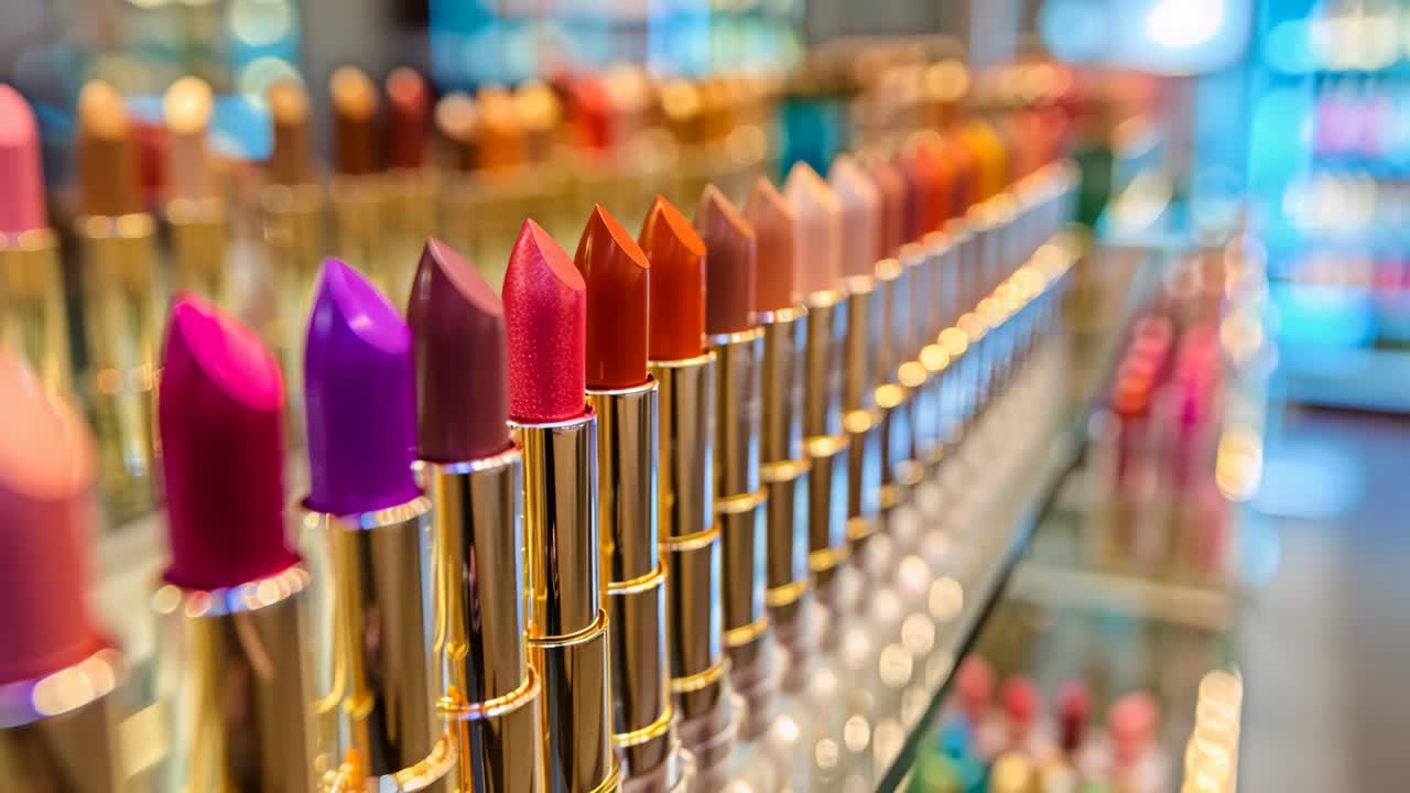 Colorful Lipstick Display