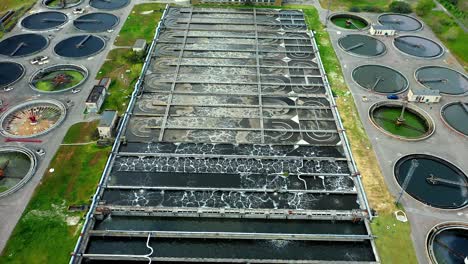 aerial view of aeration station