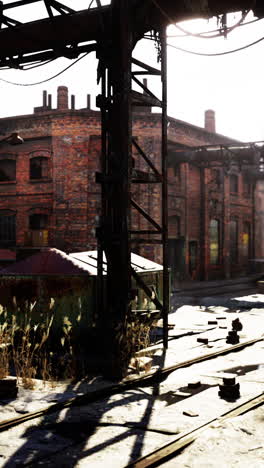 abandoned factory in ruins