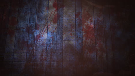 disturbing splatters weathered wooden wall stained with red blood