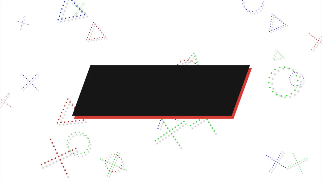 Motion abstract geometric shapes 18