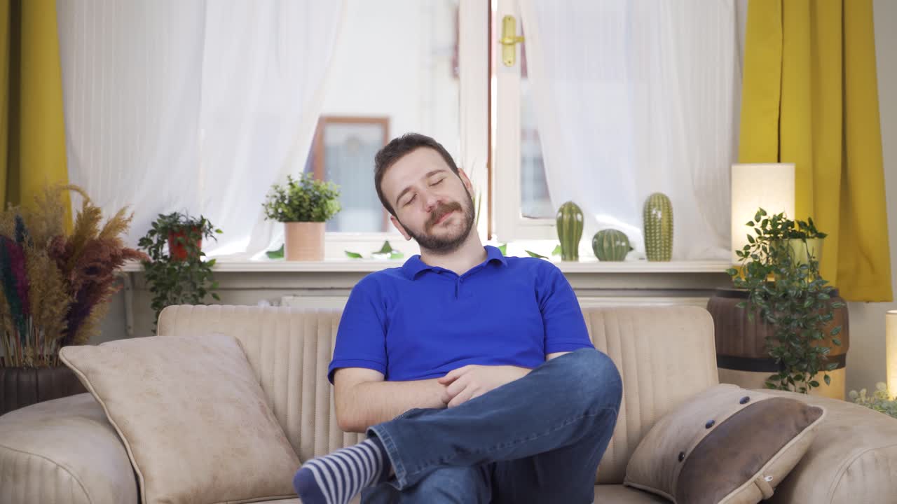 hombre tranquilo y pacífico.