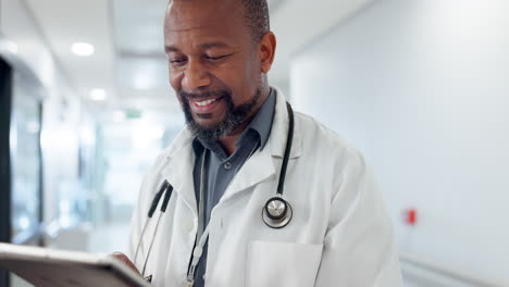 Arzt,-Krankenhaus-Und-Tablet-Für-Medizinische-Zwecke