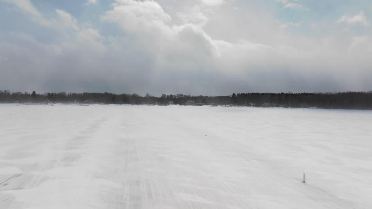 Frozen Lake Winter Landscape