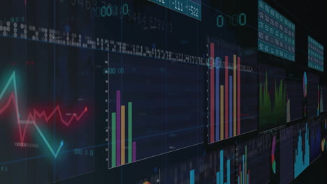 Animación-De-Gráficos-Y-Cuadros-De-Datos-Financieros-Sobre-Fondo-Digital