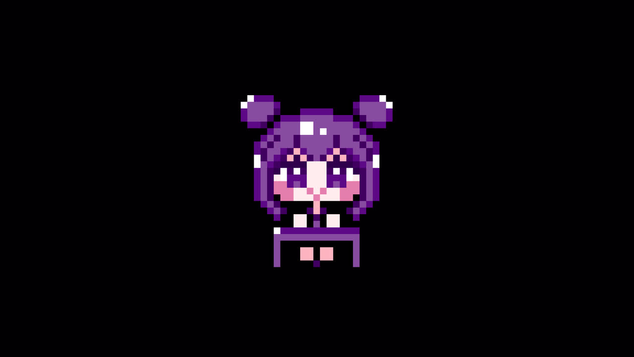 Pixel girl 02 sit at a desk Looping animation. 1080p (7).mov