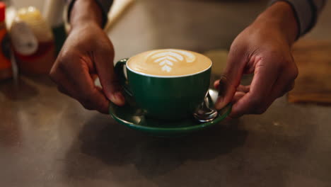 coffee with latte art