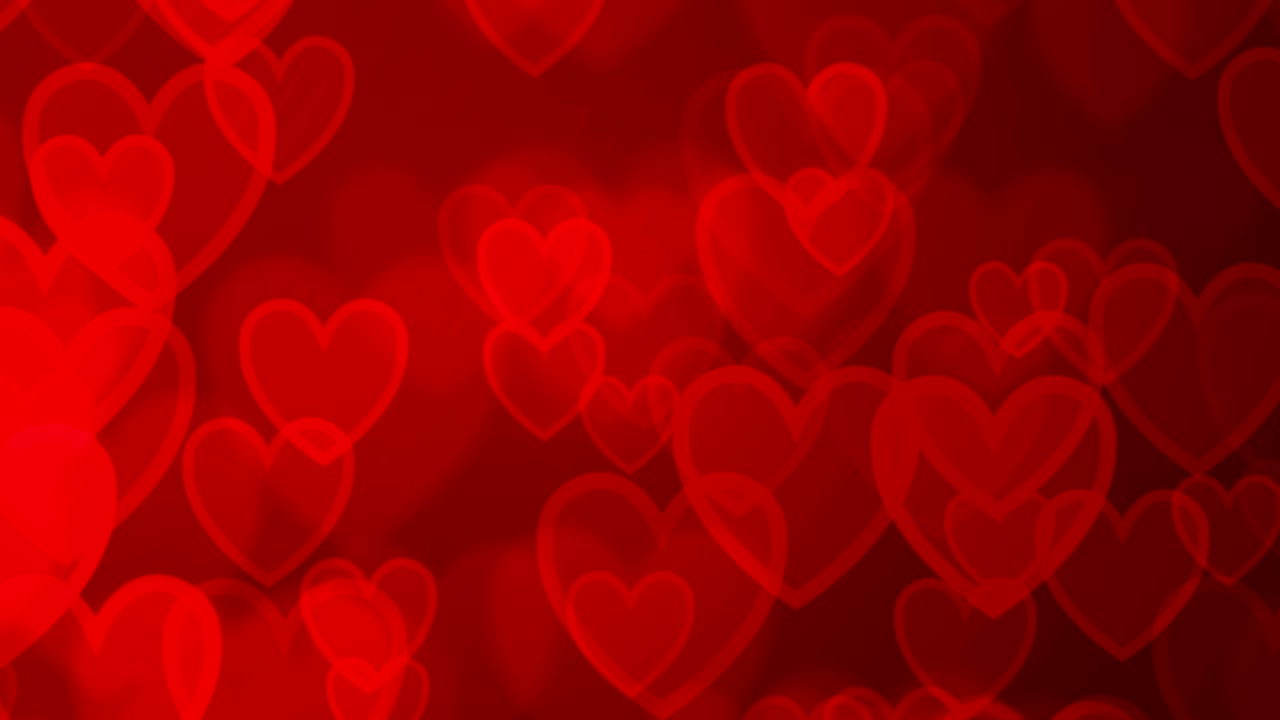 el fondo de los corazones rojos.
