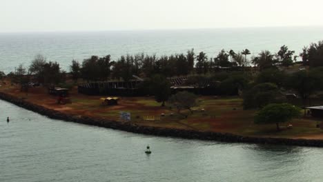 exiting the honolulu harbor, starboard side view