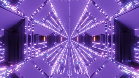 el corredor del túnel del hangar de ciencia ficción futurista con brillo, diamantes brillantes, textura navideña, renderización de movimiento en 3d, fondo en vivo, papel tapiz, imágenes gráficas en movimiento, bucle de vj.