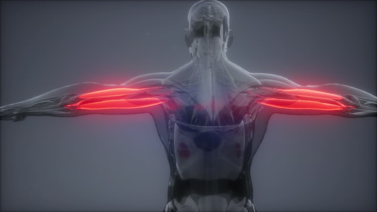 트라이세프스 - 눈에 보이는 근육 해부학 지도