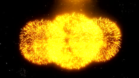 Eid Milad-un-Nabi Text Wish On Firework Display Explosion Particles.