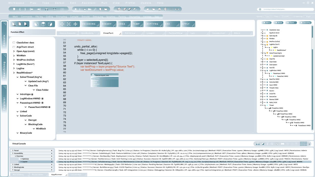 zrzut ekranu środowiska rozwoju oprogramowania