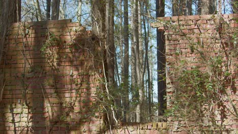 Reste-Eines-Fensters-In-Einem-Verlassenen-Motelgebäude-In-North-Carolina