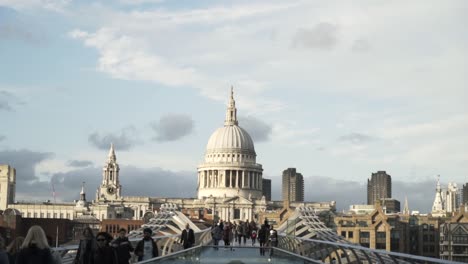 st. paul's cathedral and millennium bridge, london