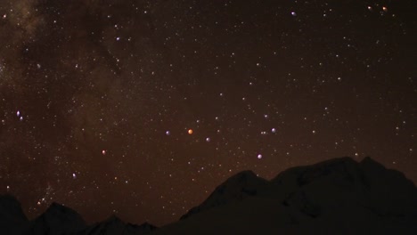 cielo nocturno sobre el himalaya