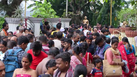 on the eve of durga puja, hindus gather at ganges for bathing and tarpan on mahalaya day.