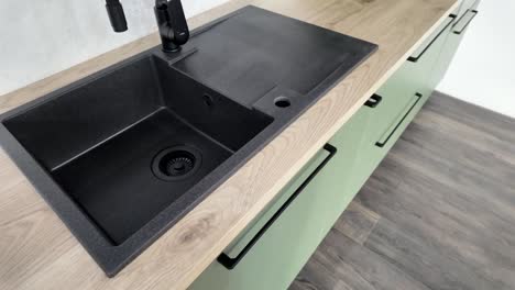 black, modern sink, real estate theme