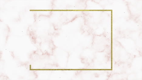 Gold-frame-on-marble-texture