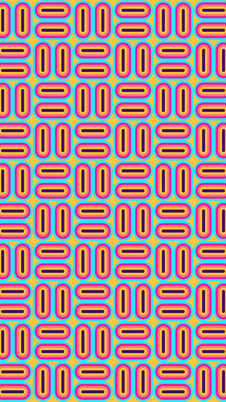 gráfico de movimiento de fondo plano retro de los años 60 o 70 con patrón