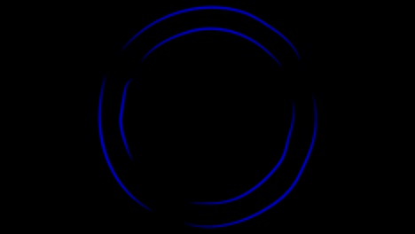 animation. rotating blue rings.