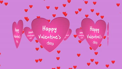 Rotating-Love-Hearts-icons-animation-cartoon-on-magenta-pink-background