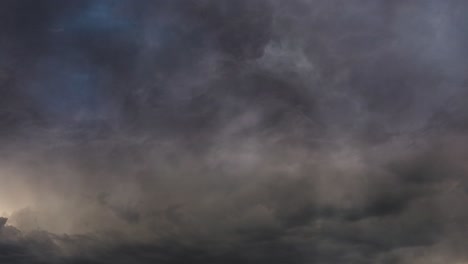 dark clouds and thunderstorm at dusk