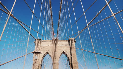 pylons and ropes of the brooklyn bridge one of the most beautiful bridges in the world