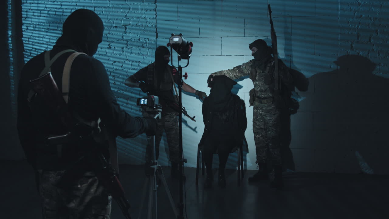 Terrorists Filming Ransom Video