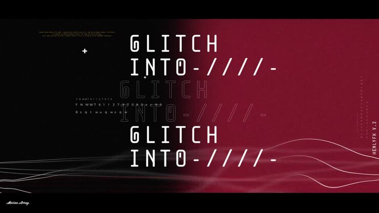 Dark Glitch Abstract Typography