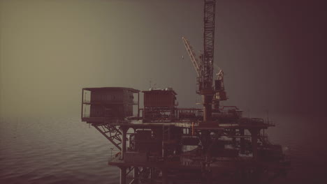 oil rig in the ocean